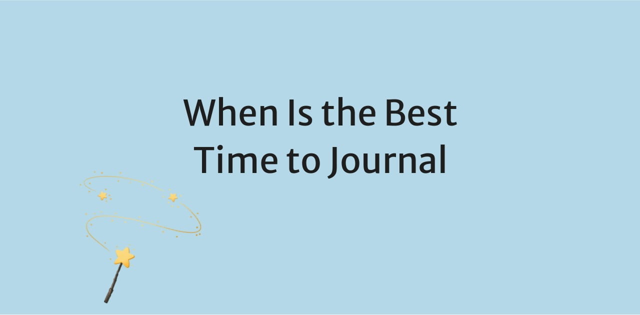 When Is the best time to journal Image