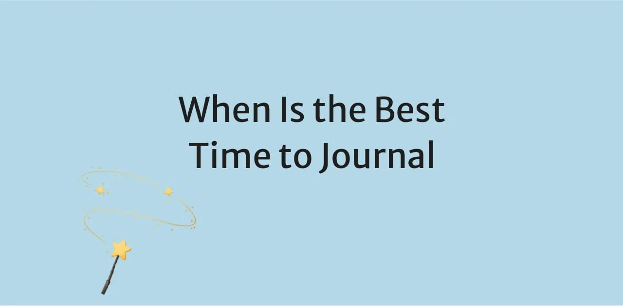 When Is the best time to journal Image