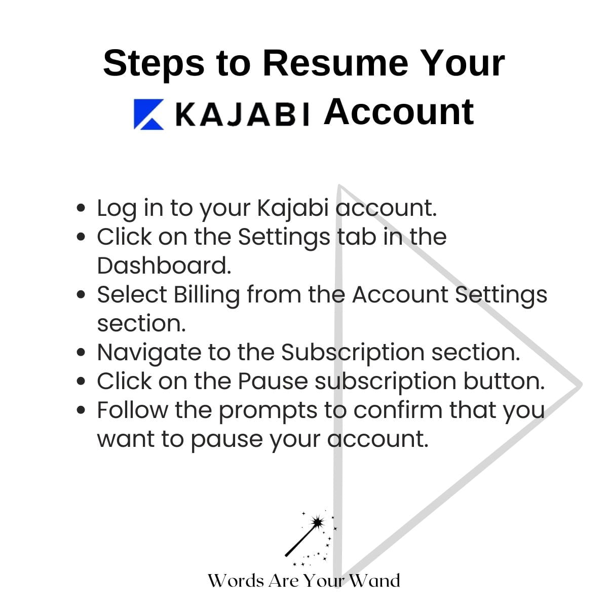 Can I Pause My Kajabi Account 5 Steps to resume your Kajabi account