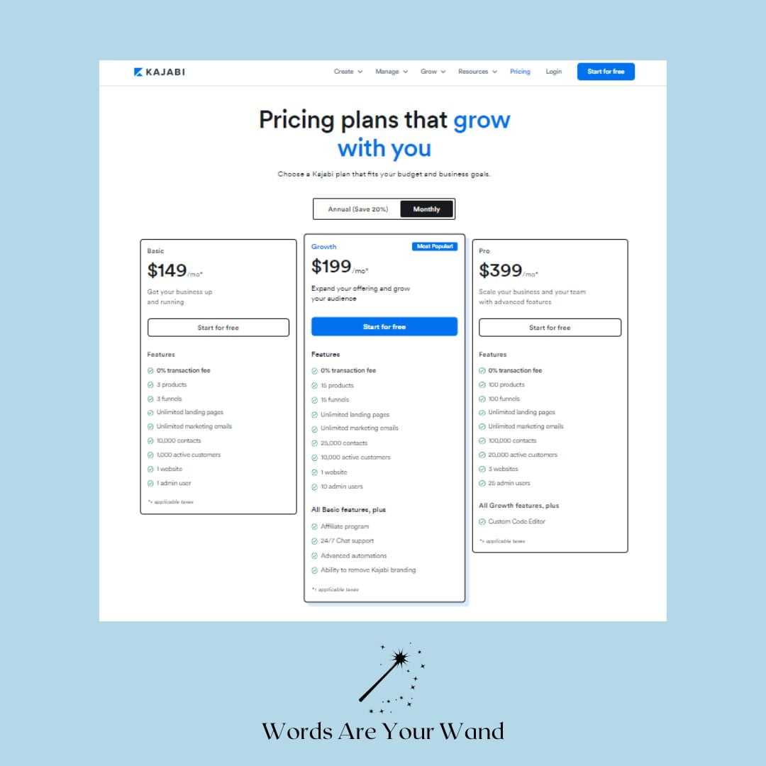 Does Kajabi Take a Percentage of Sales 1 Does Kajabi Take a Percentage of Sales - Pricing Plans
